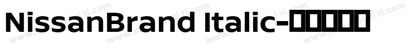 NissanBrand Italic字体转换